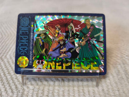 Bandai One Piece Visual Adventure Straw Hat Voyage Photo 28 vintage collectible card with visible wear