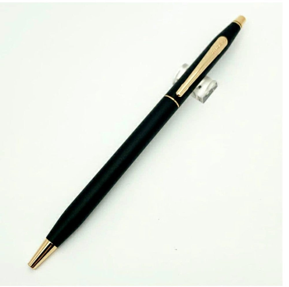 Cross Classic Century Ballpoint Pen Black with Gold Clip Japan Import