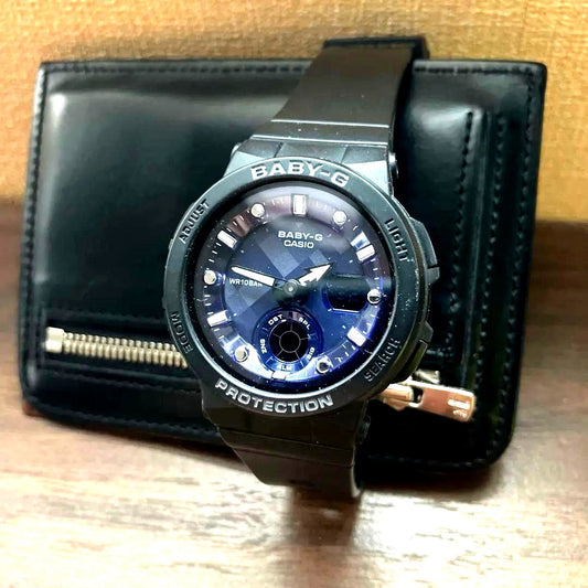Casio Baby-G BGA-250 watch body only with blue light illumination, used excellent condition, Japan import