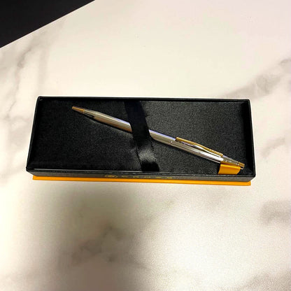 Cross Silver and Gold Design Ballpoint Pen with Premium Case