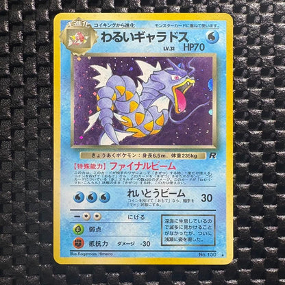 Bandai Pokemon Series 4 Rocket Gang Evil Gyarados holographic rare card from Japan import