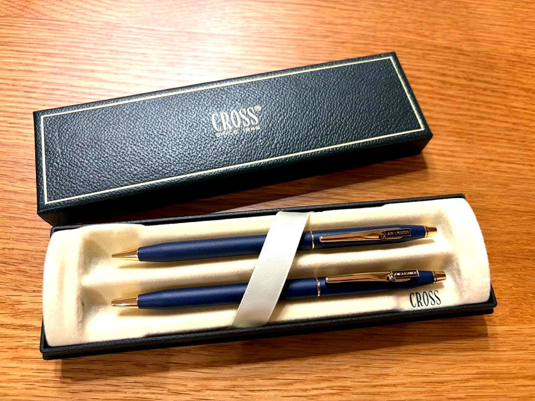 Cross Air Liquide Corporation Ballpoint Pen and Mechanical Pencil with Case