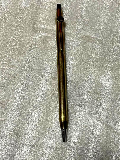 CROSS brand gold ballpoint pen with sleek design, imported from Japan