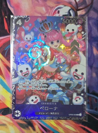 One Piece Monochrome Perona OP06-093 SR trading card unopened from Japan import