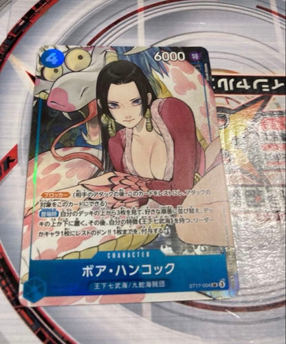 One Piece Boa Hancock ST17 parallel promo card from Japan import featuring character artwork