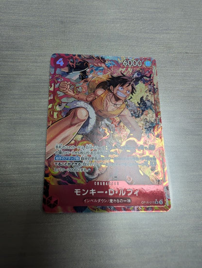 One Piece Monkey D. Luffy OP16-015 SR Parallel Trading Card unopened box from Japan import