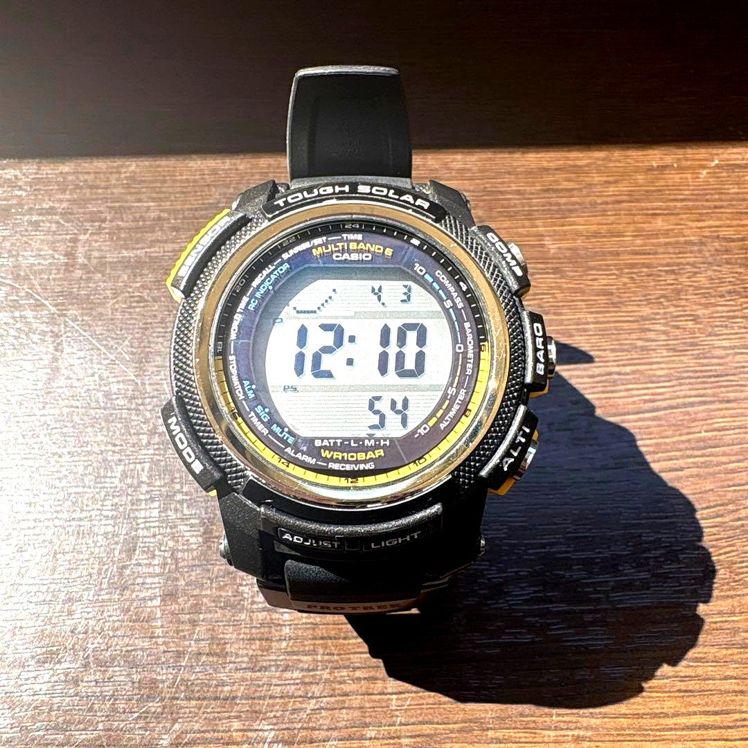 Casio Pro Trek PRW-2000A digital solar radio controlled watch body only with minor scratches
