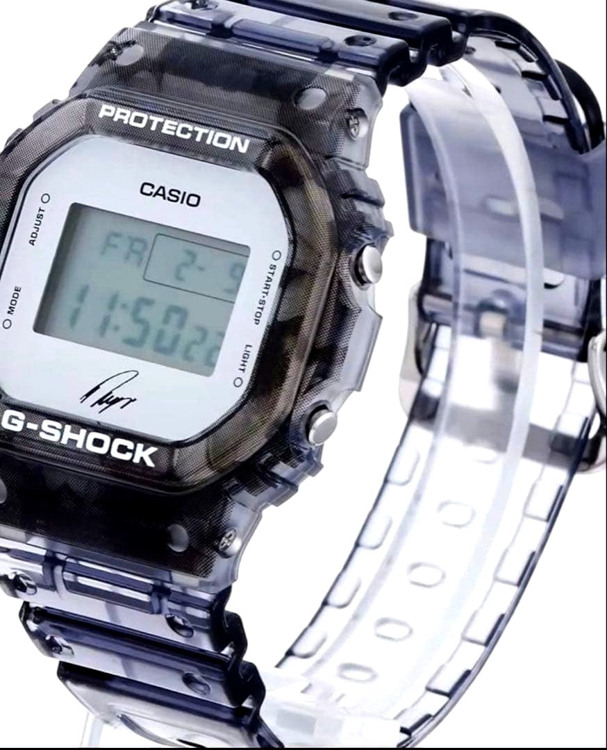 Casio G-Shock Skeleton Square Digital Watch with semi-transparent skeleton design and digital display