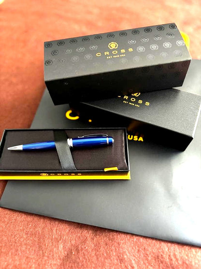 Cross Blue Twist Pen with Dedicated Case