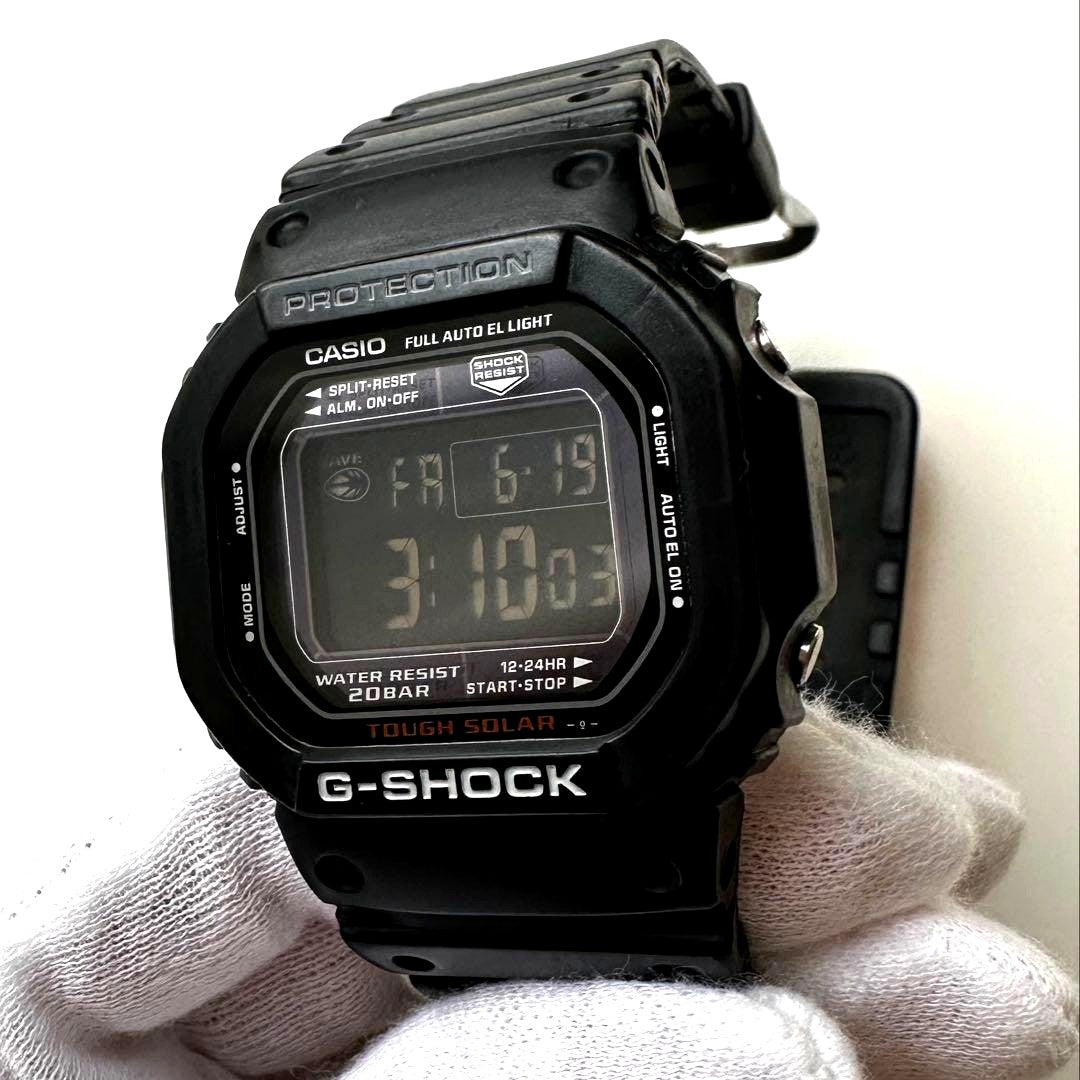 Casio G-Shock G-5600RB watch black LCD red accents 2004 model Japan import body only