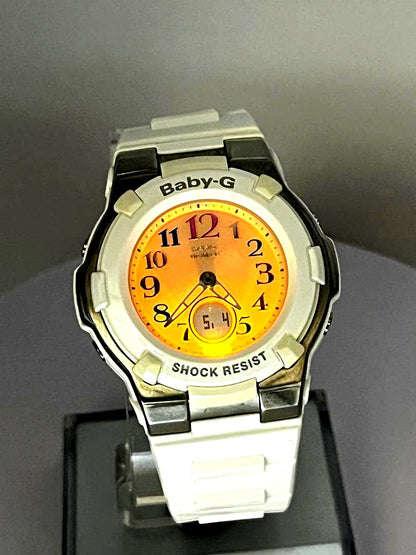 Casio Baby-G Series Tripper Solar Radio Wave Watch model BGA-1100GR-7BJF with round colorful case