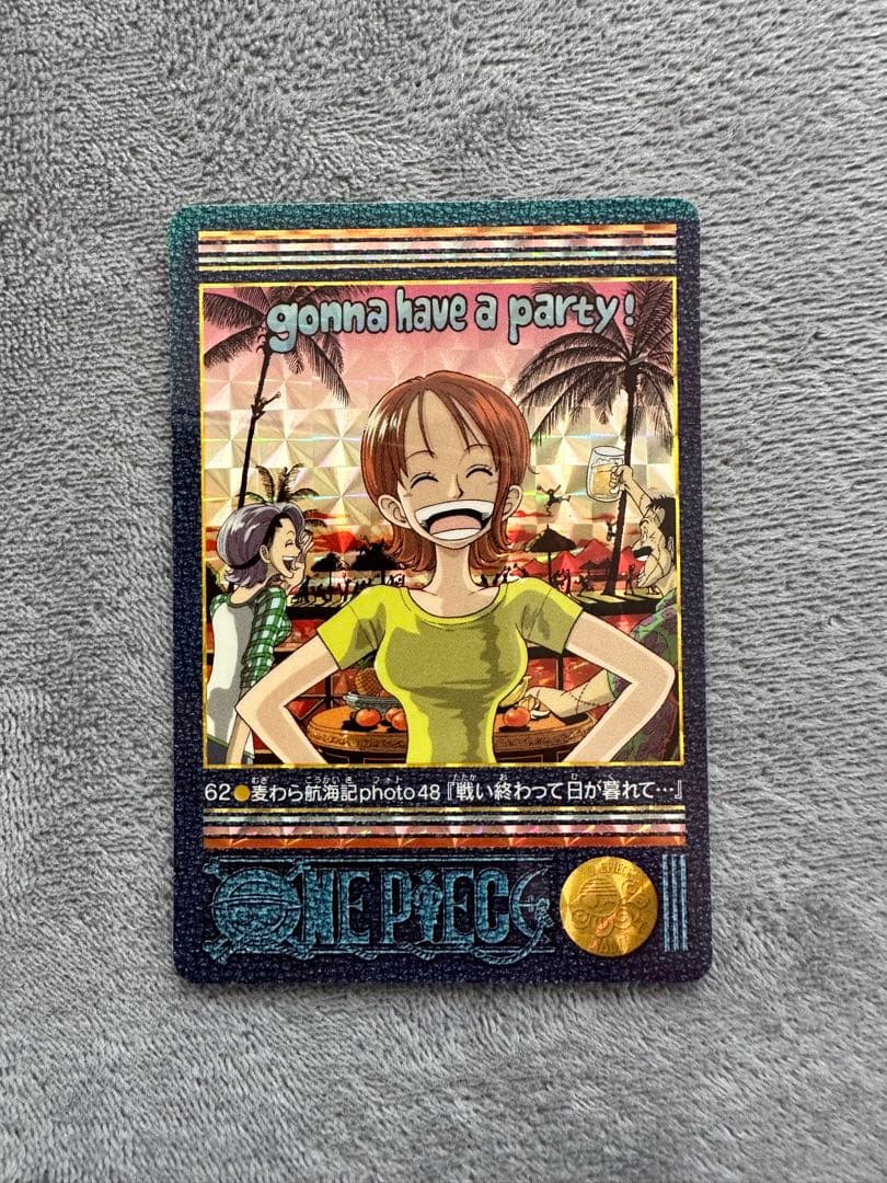One Piece Carddass Visual Adventure 62 Battle Ends as Sun Sets trading card from Japan