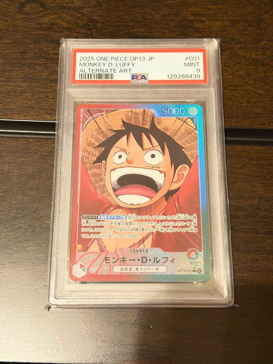 Bandai One Piece Monkey D Luffy Leader Parallel Card PSA9 graded PSA9 from Japan