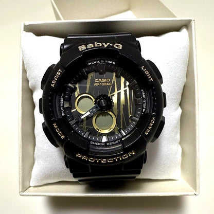 Casio Baby-G BA-120SP-1AJF wristwatch new unused black with pink accents