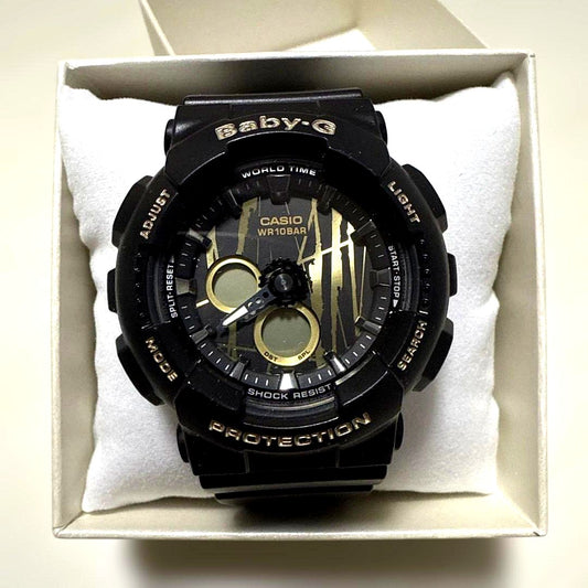Casio Baby-G BA-120SP-1AJF wristwatch new unused black with pink accents