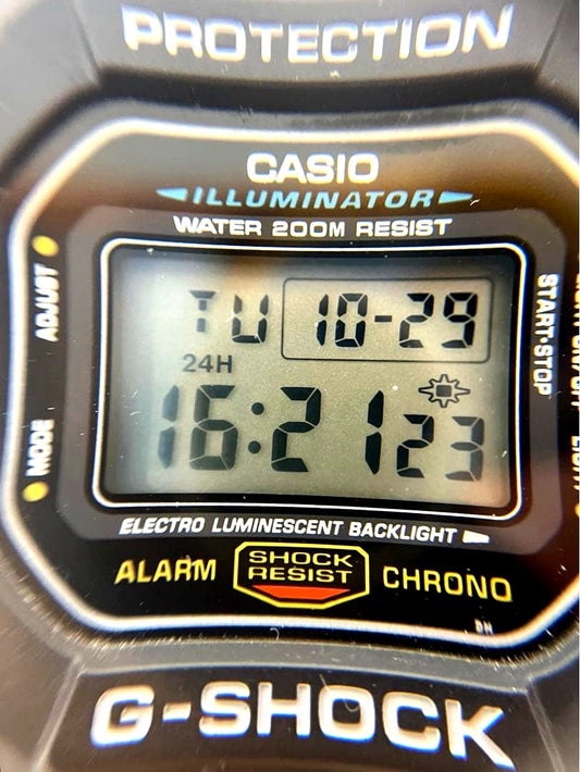 Casio G-Shock DW-5600E-1VER men's watch with black dial and resin band Japan import