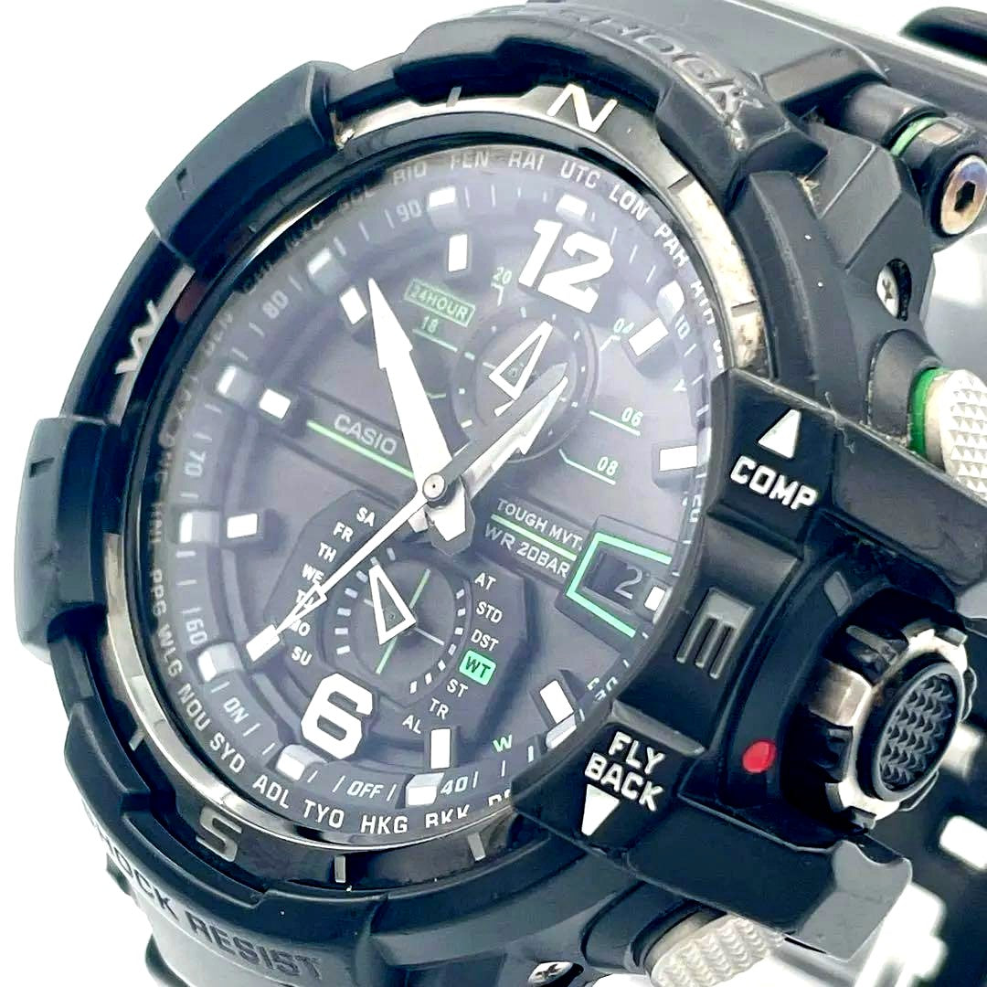 Casio G-Shock Sky-Cockpit Gravitymaster GW-A1100-1A3JF watch Japan import front view
