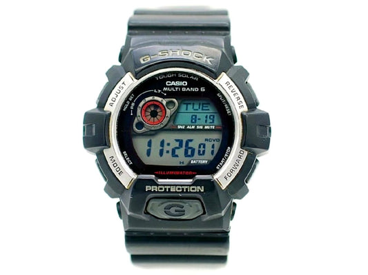 Casio G-Shock GW-8900 TDS solar-powered radio quartz watch with black resin band