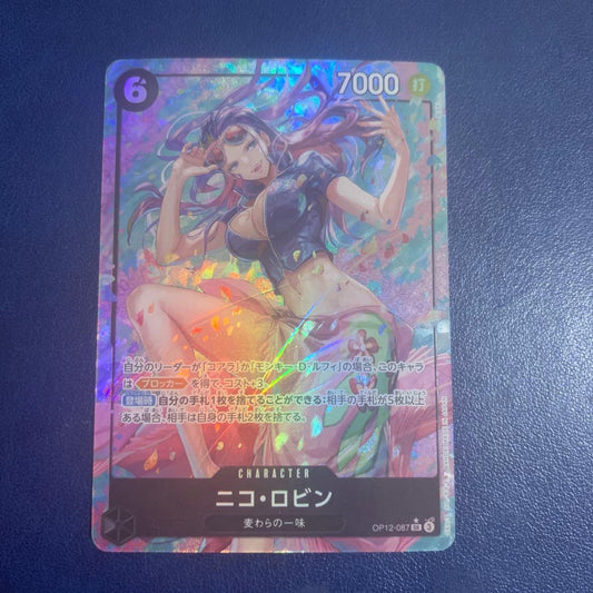 One Piece Card Nico Robin OP12-087 SR Parallel hologram character card from Japan import