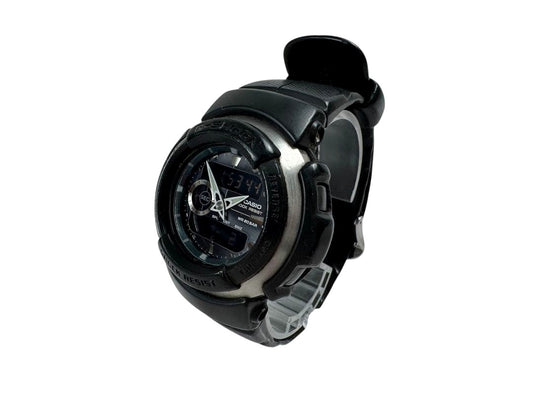 Casio G-Shock G-300 3750 digital analog watch with black band showing visible scratches Japan import