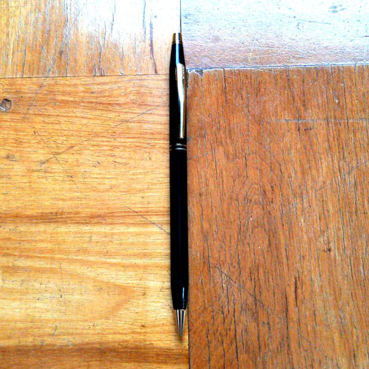 Black Cross ballpoint pen made in USA from the 1990s, vintage collectible and unused condition
