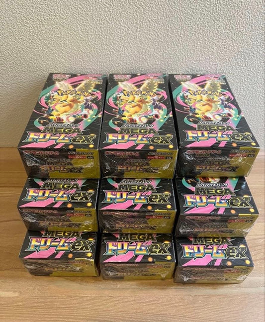 Bandai Pokémon Mega Dreamex 9-box sealed pack box with original shrink wrap from Japan
