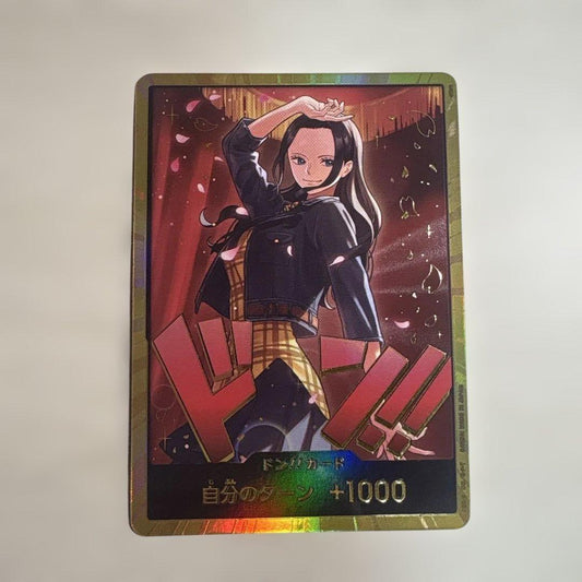 One Piece Gold Don Nico Robin OP05 SR Japanese collectible card featuring Nico Robin in gold design