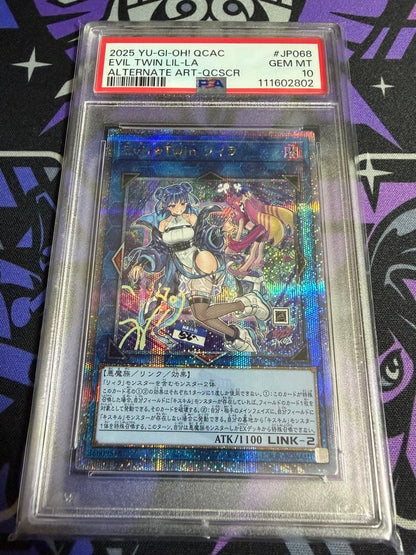 Yu-Gi-Oh! Evil Twin Lil-La PSA 10 card from Quarter Century Art Collection Japan Import