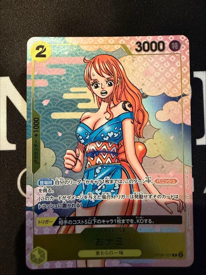 One Piece Card Game Nami OP06-101 featuring Nami character with cost 2 and +1000 counter
