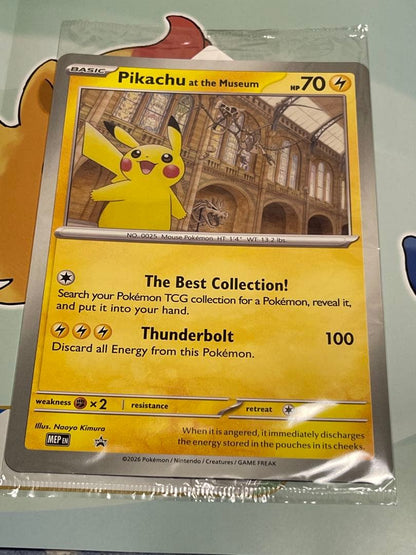 Unopened London Natural History Museum promotional Pocket Monster card English version from the UK