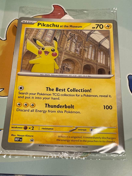 Unopened London Natural History Museum promotional Pocket Monster card English version from the UK