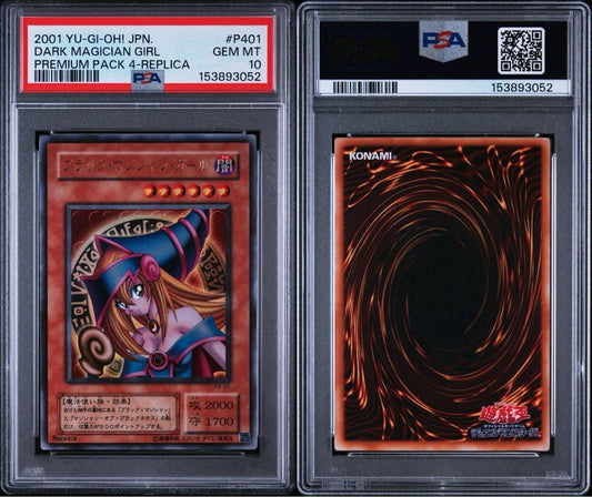 Bandai Yu-Gi-Oh Premium Pack 4 Black Magician Girl P4-01 trading card graded PSA 10