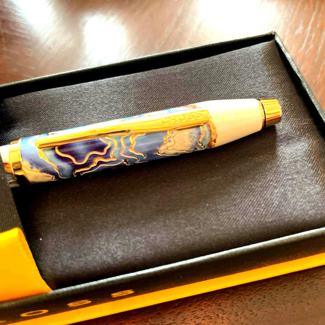 Cross Wanderlust Marble Pattern Metal Pen with Case No.16