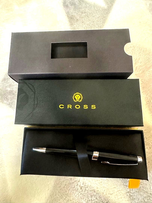 Aventura Series black ballpoint pen model AT0152-1 with fixed body from Japan import