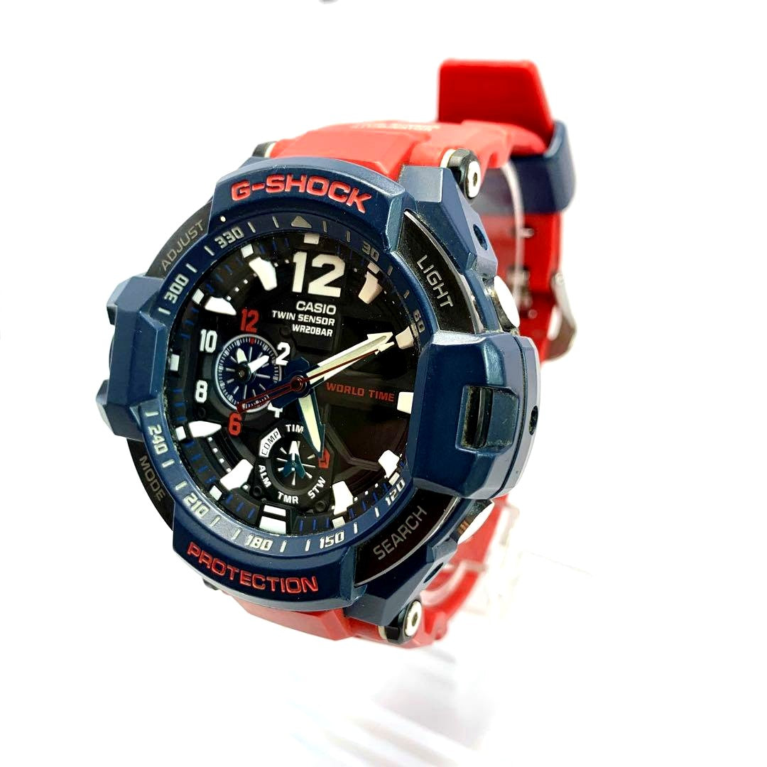 Casio G-Shock R7-3140 Digital Watch Red/Navy Model — Japan Import