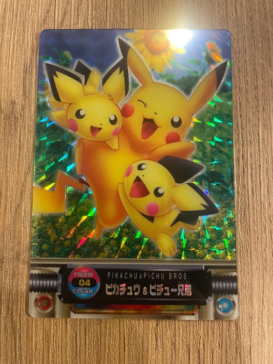 Bandai Pokemon Das AG Zukan Prism Clear Model 04 vintage card from Japan with original condition
