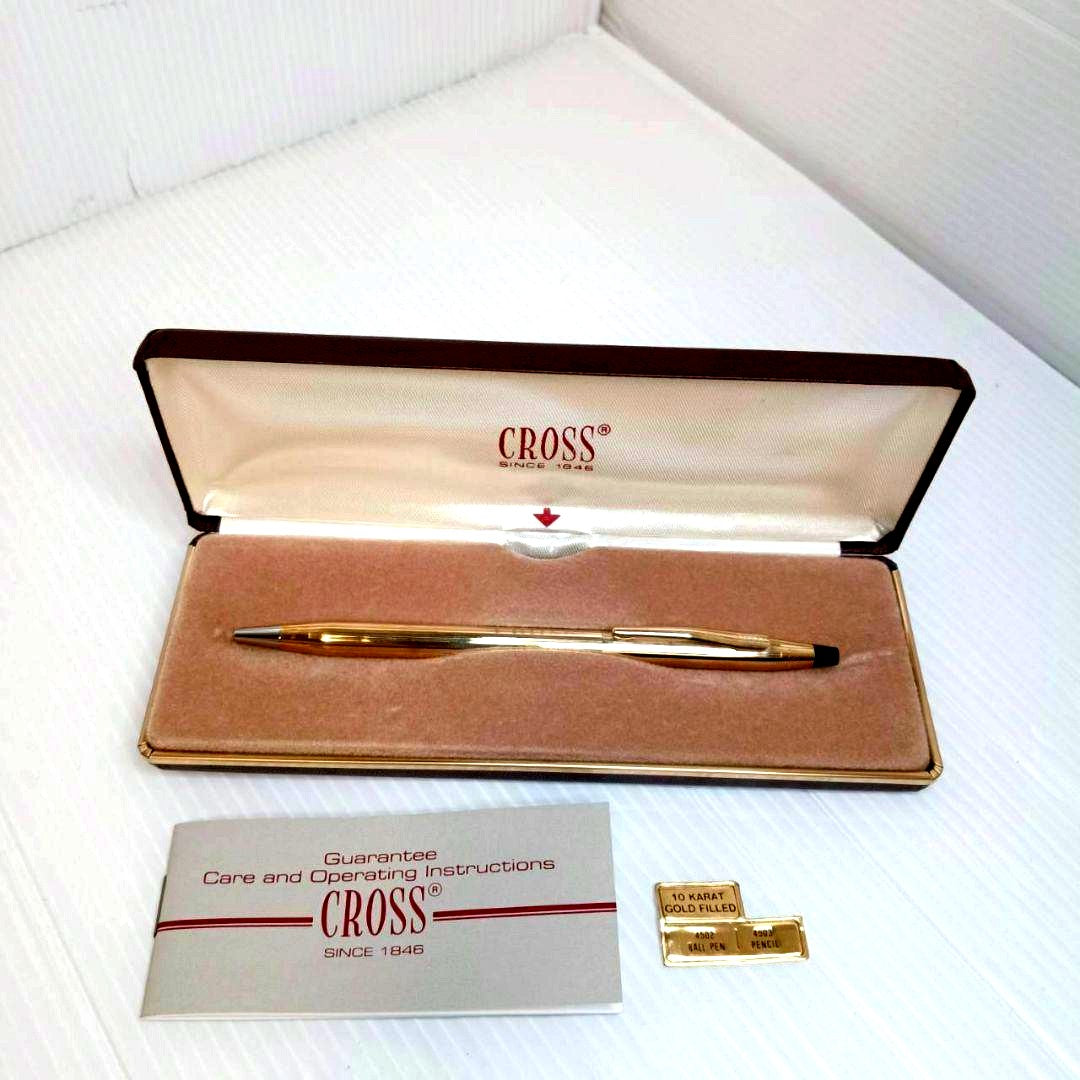 Cross 10KT Gold Filled Ballpoint Pen with Box and Tag