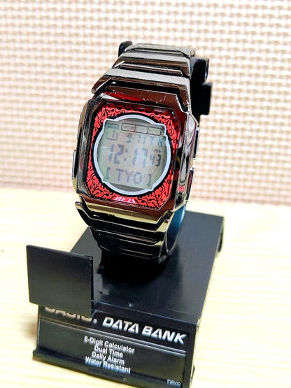 Casio MEZA Matsuri ME-120M vintage 1996 digital watch with stainless steel strap and display