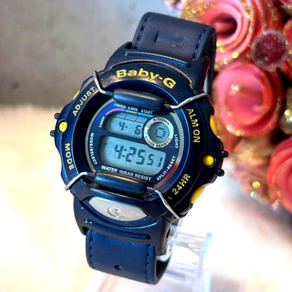 Casio Baby-G BGX-100 Digital Watch for Women Yellow/Navy Japan Import