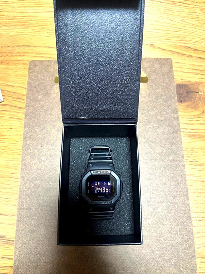 Black Casio G-Shock digital watch, used condition with original box