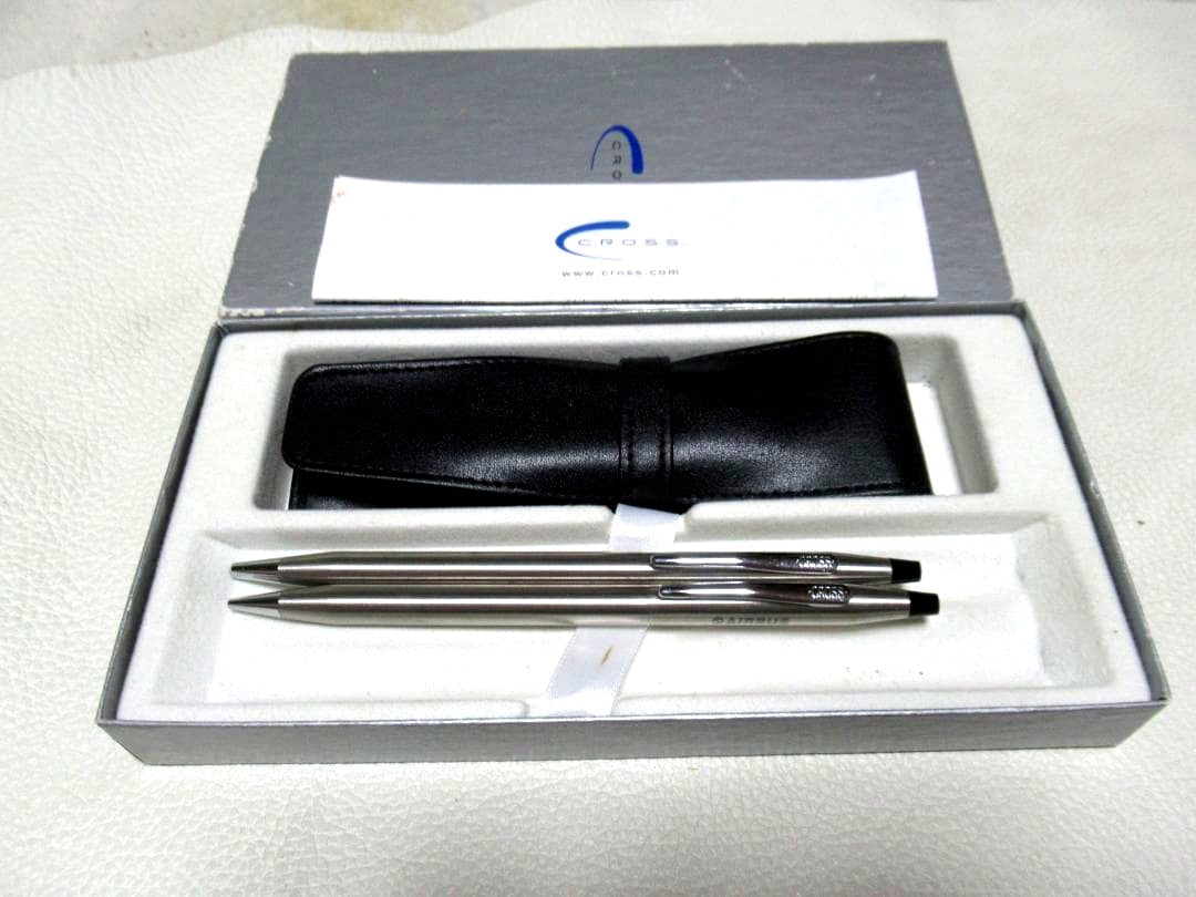 Airbus Cross Century Stainless Steel Pen Set Model No. 1980s Japan Import