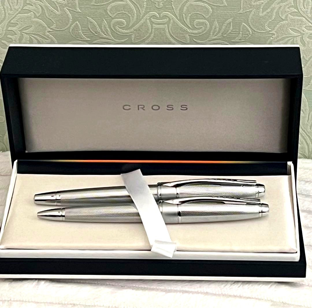Cross Pen Set with 18K 750 Gold Fountain Pen and Ballpoint Pen
