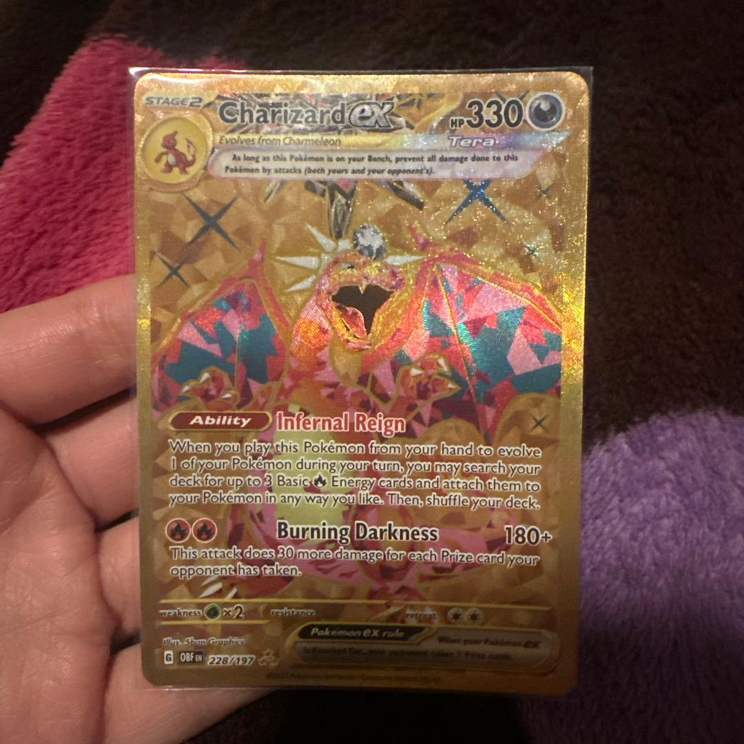 Charizard Ex overseas version Pokemon card from Yokohama Championship showing fiery dragon artwork
