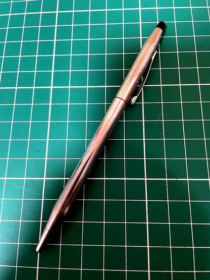 Used Cross Classic Century brass ballpoint pen with chrome plating and corroded surface, Japan import