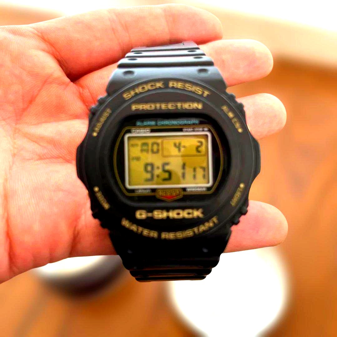 Casio G-Shock DW-5735D 35th Anniversary limited edition digital watch with stainless steel band