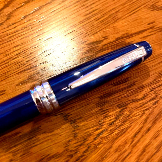 Cross Pen No.25 brown ballpoint pen imported from Japan, unused with minor storage scratches