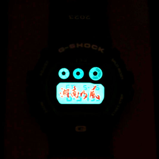 Casio G-Shock Shonan Tribe DW-6900 shock resistant watch with black resin band and digital display