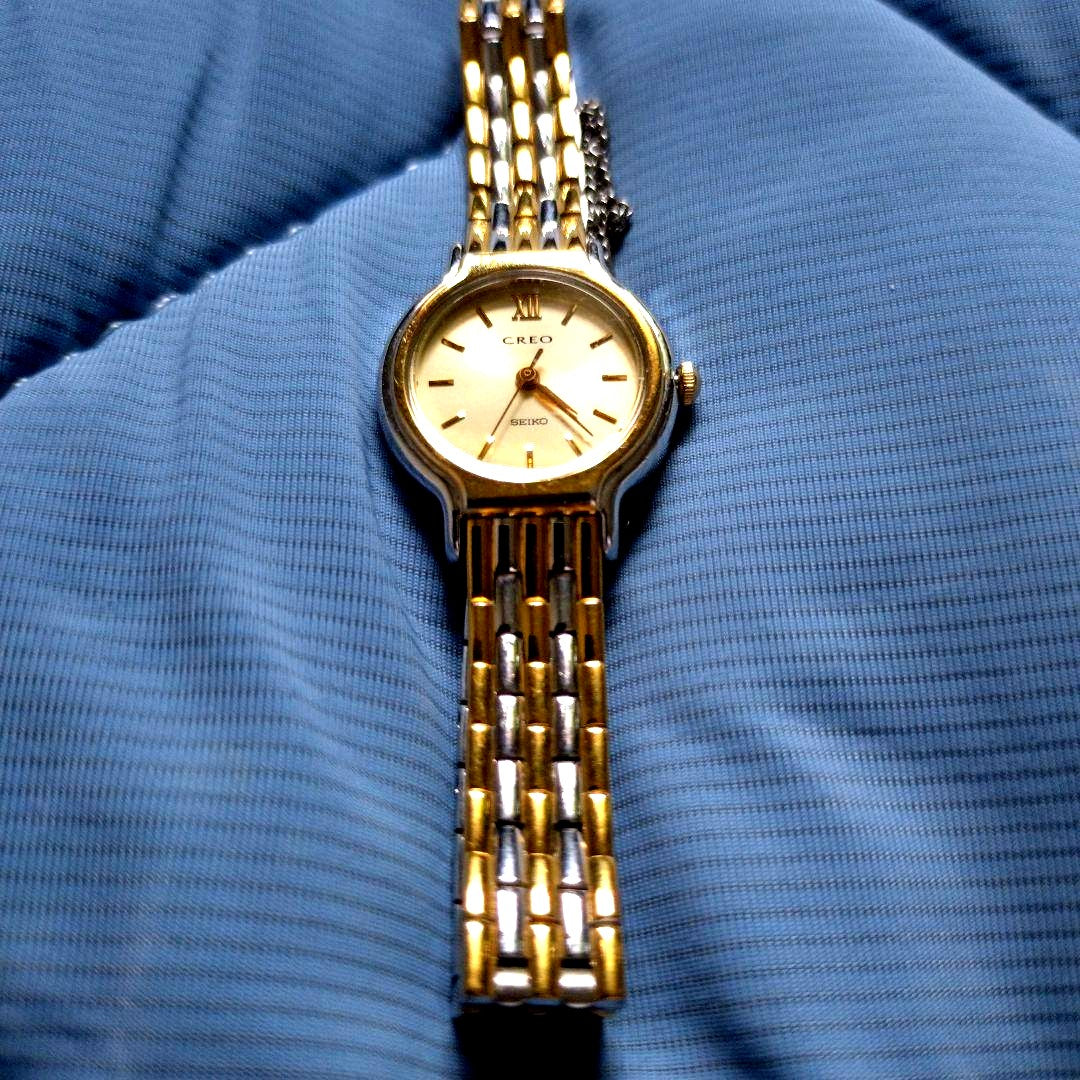 Seiko Creo Ladies Watch Quartz Gold Silver