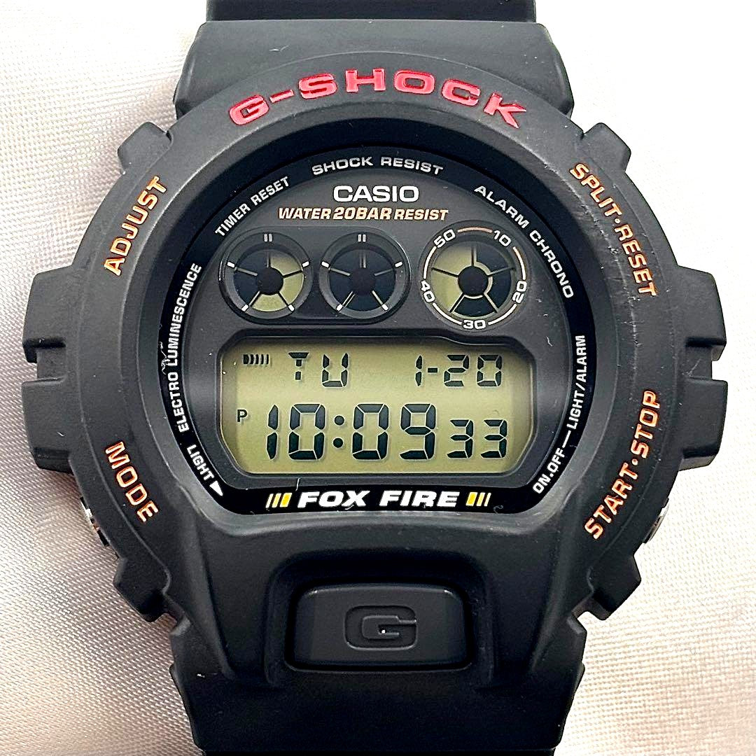 Casio G-Shock DW-6900B-9 FOX FIRE black band and dial quartz men's watch 50.2mm Japan import
