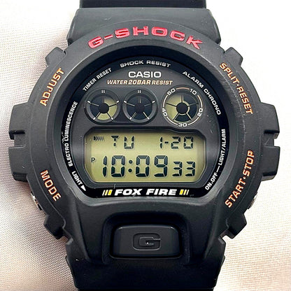 Casio G-Shock DW-6900B-9 FOX FIRE black band and dial quartz men's watch 50.2mm Japan import